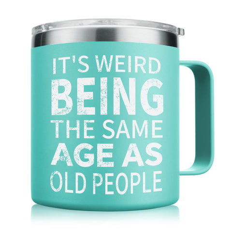 Taza NOWWISH regalo 14oz en verde claro, ideal para sorprender en cualquier ocasión.