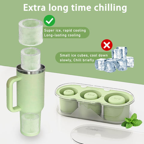 NOXETU cubos hielo cilíndricos, enfrian lentamente las bebidas.