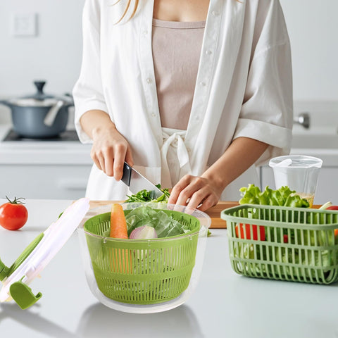 NPJGKY escurridor uso diario para ensaladas, verduras y frutas en casa