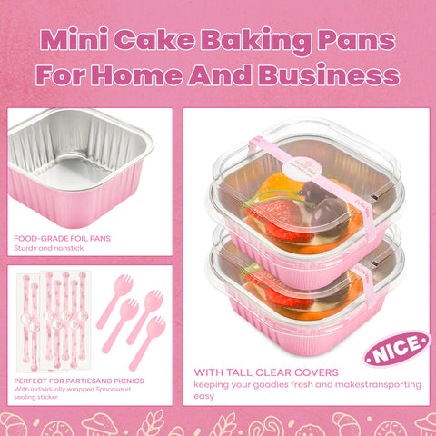 NPLUX bandejas mini para hornear, ligeras y aptas para horno
