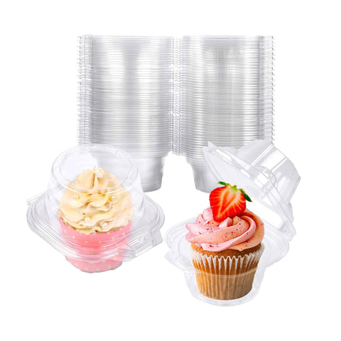 NPLUX cajas-cupcakes-individuales-50-pack: empaque seguro para presentar cupcakes.