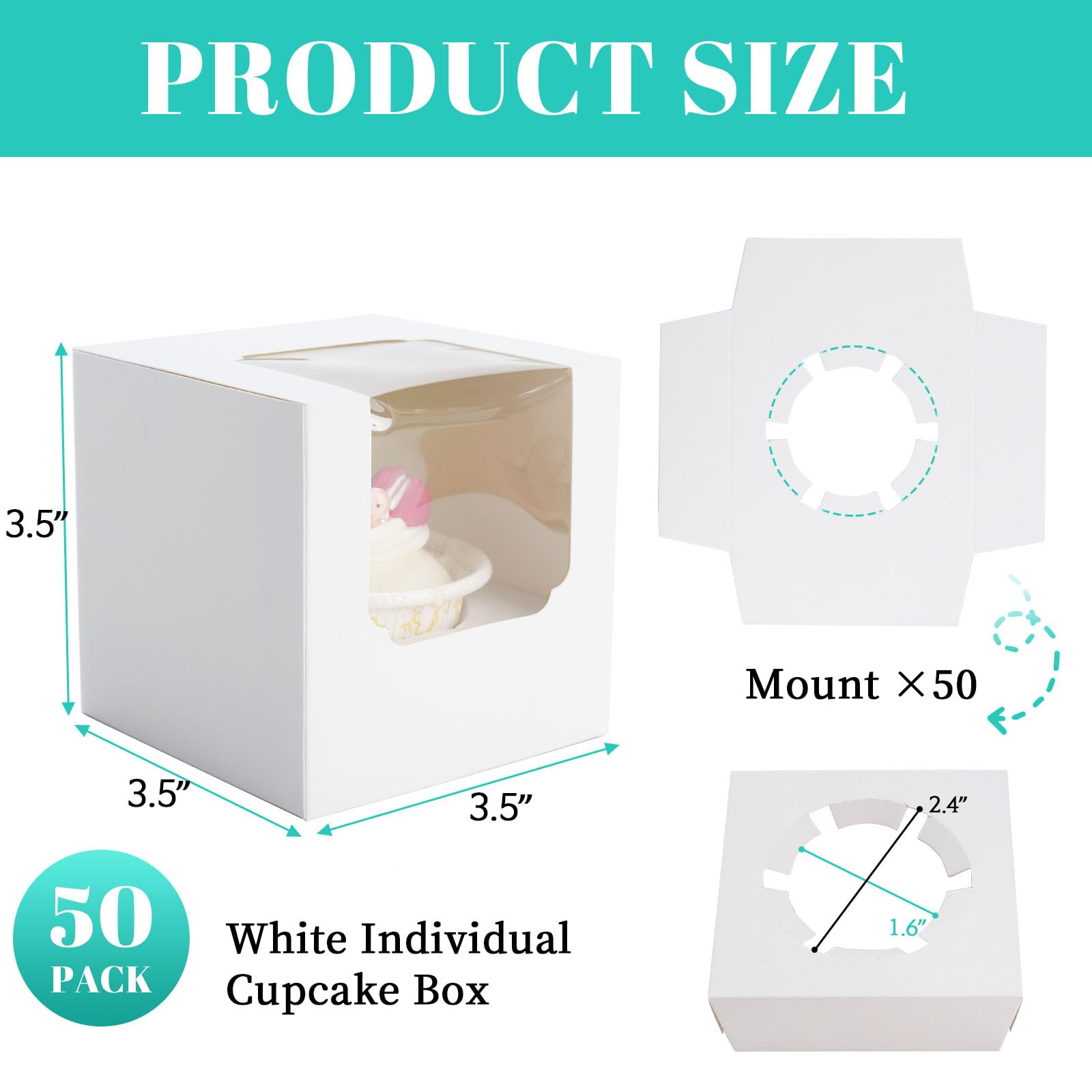 Inserto NPLUX incluido para sostener cupcakes y evitar movimientos.
