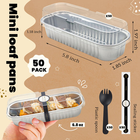 NPLUX moldes mini bizcocho con tapas, perfecto para regalos o ventas