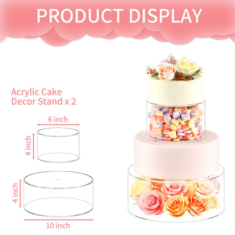 NPPLUS acrílico 6mm, material resistente y ligero para tu pastel.