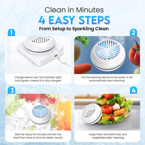 Limpieza rápida en 10 minutos para frutas y verduras