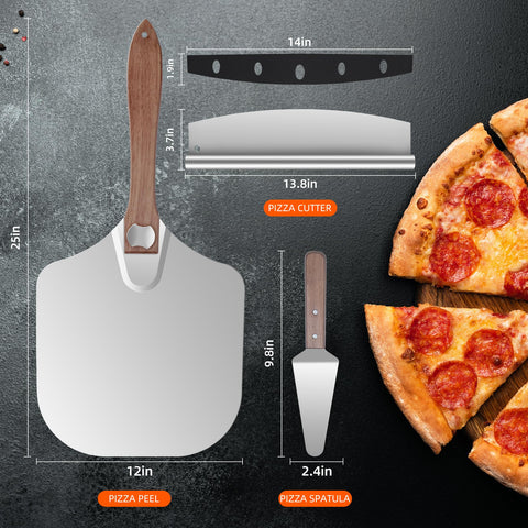 Caja regalo elegante para el set de pizza Nsoyos, ideal para sorprender.