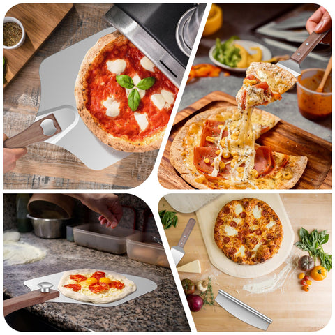 Nsoyos juego de utensilios ligeros para pizzas, uso diario y fácil limpieza.