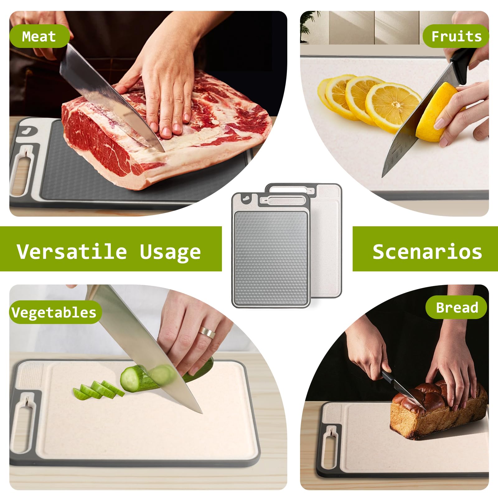 NTIERA mango ergonómico y canal de jugos para limpieza fácil