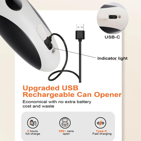 NTOUSIUY abre-latas-carga-usb-c, libertad de uso sin baterías.