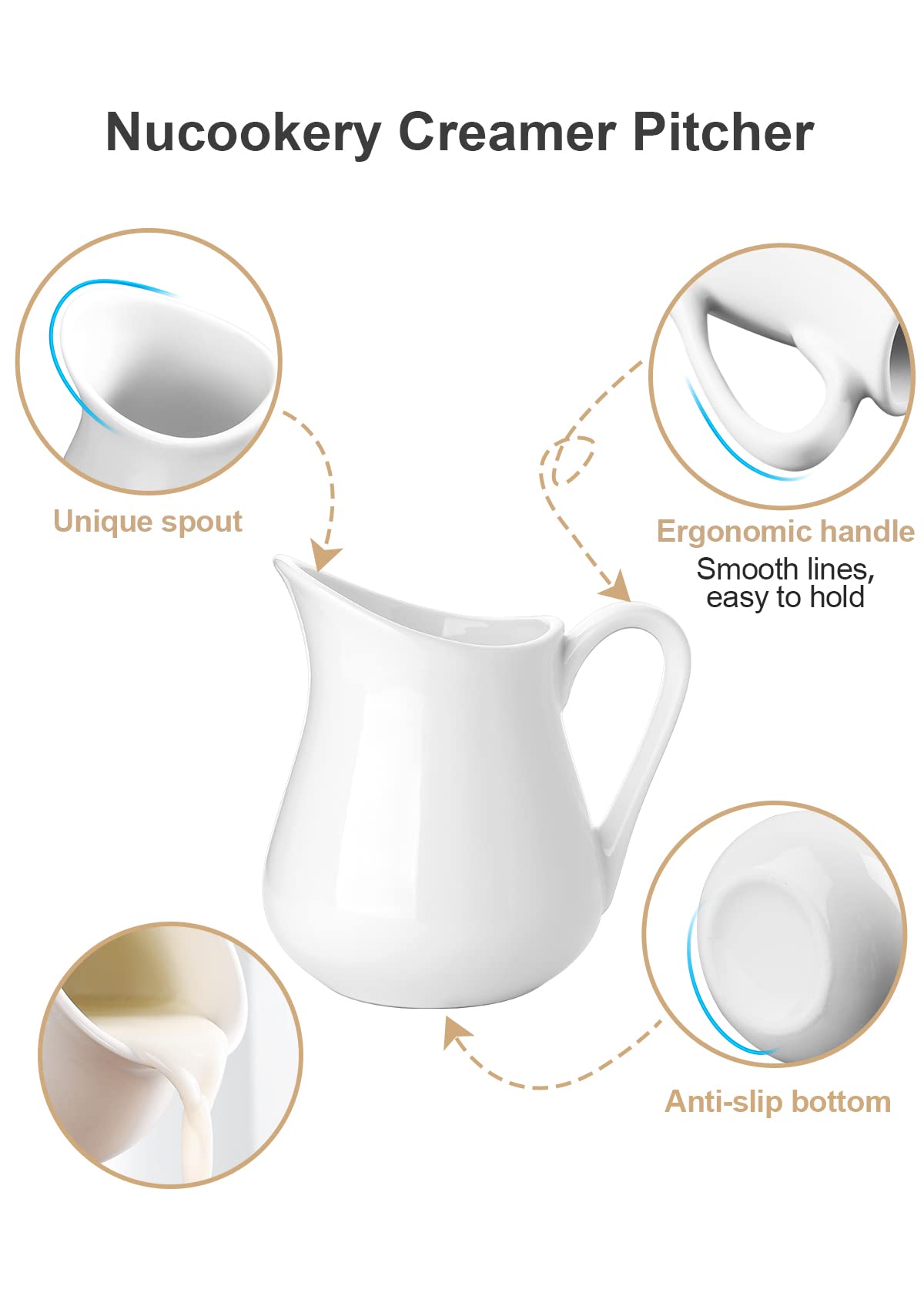 Cremero Nucookery apto para microondas y congelador.
