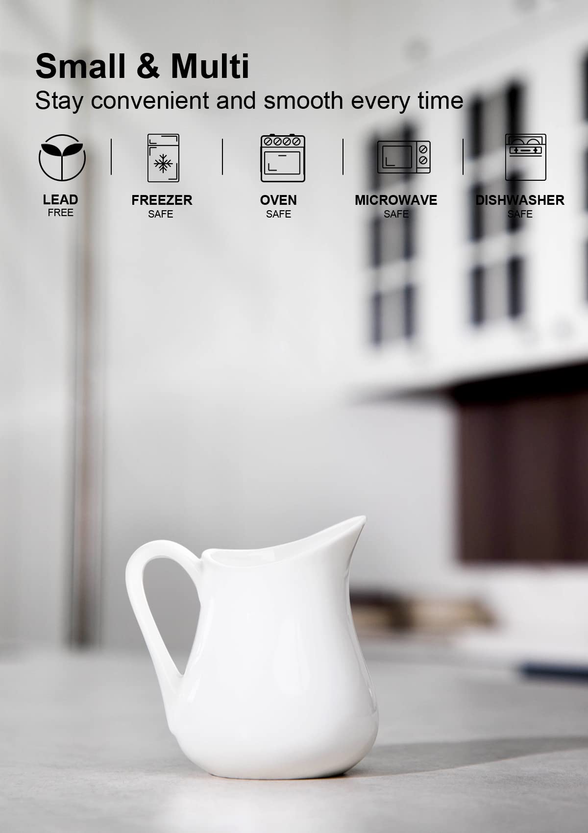 Cremero Nucookery con capacidad de 230 ml para porciones.