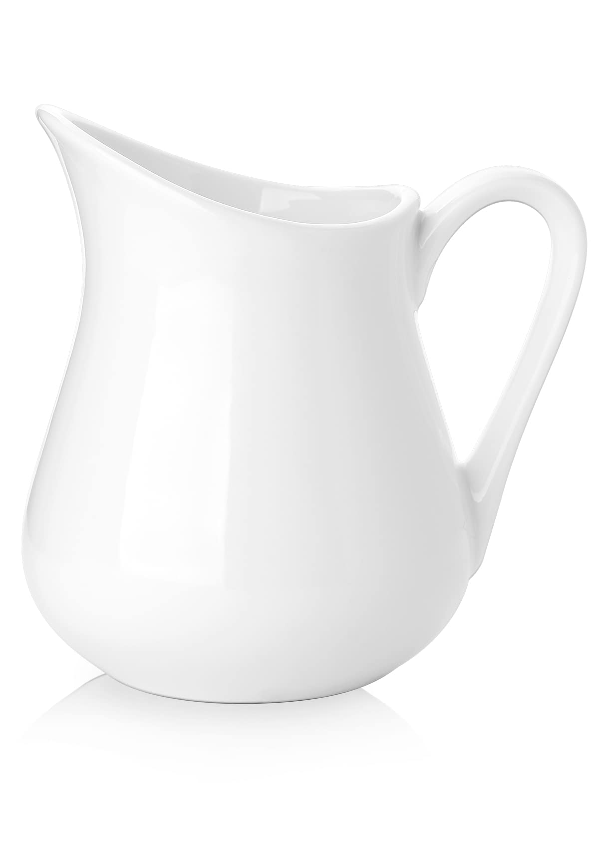 Cremero cerámico Nucookery de 12 oz visto de frente, diseño elegante y compacto.