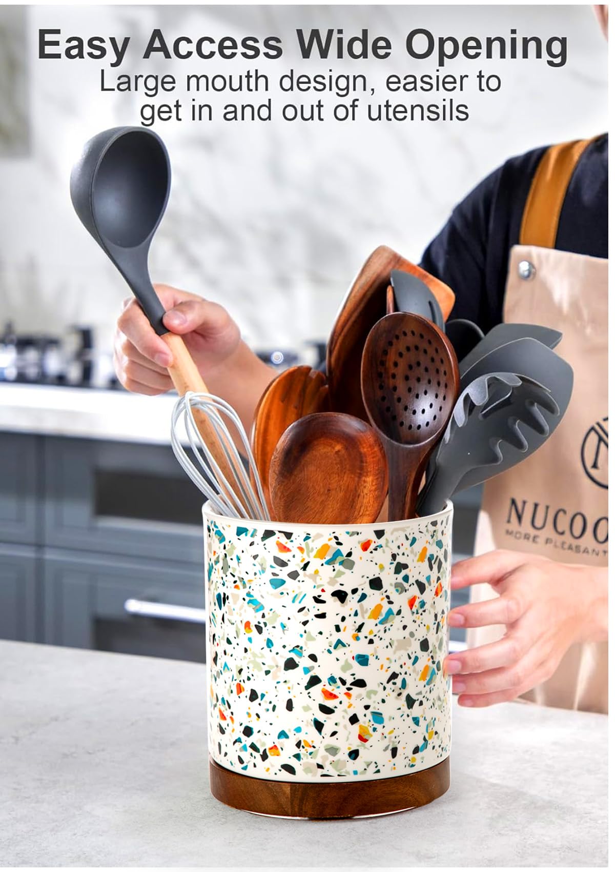Diseño cerámico estable de Nucookery para uso diario