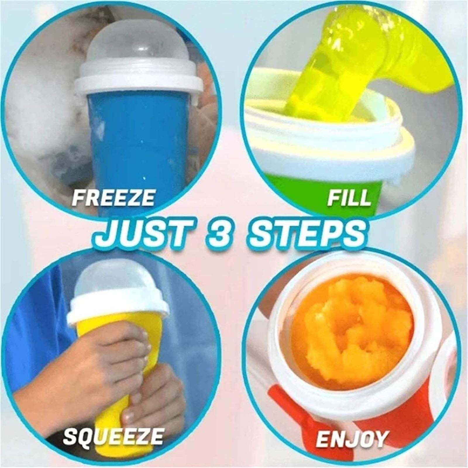 NUFR taza de granizados, materiales seguros aptos para niños y familias.