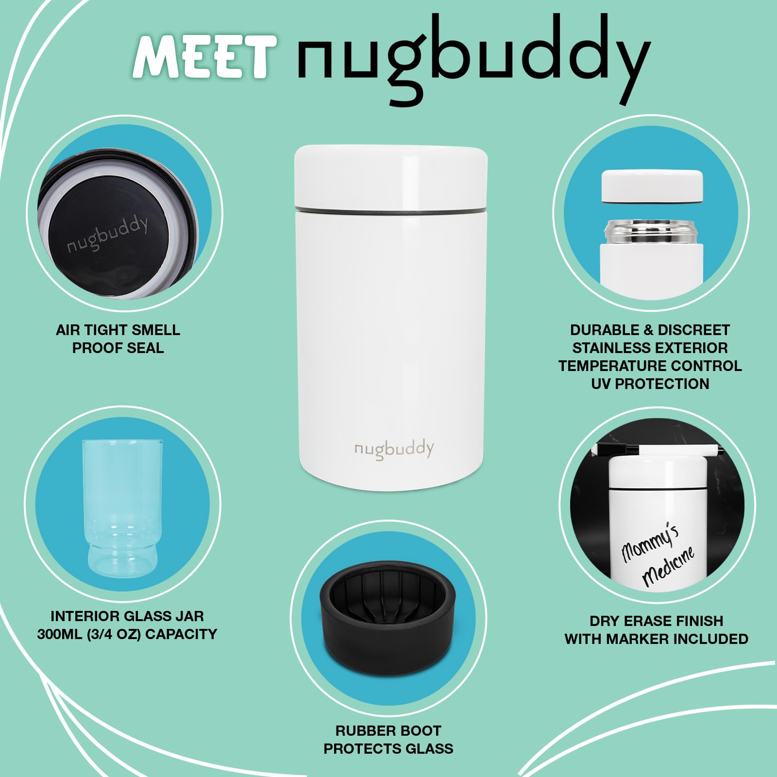 nugbuddy acabado pizarra blanca para personalizar