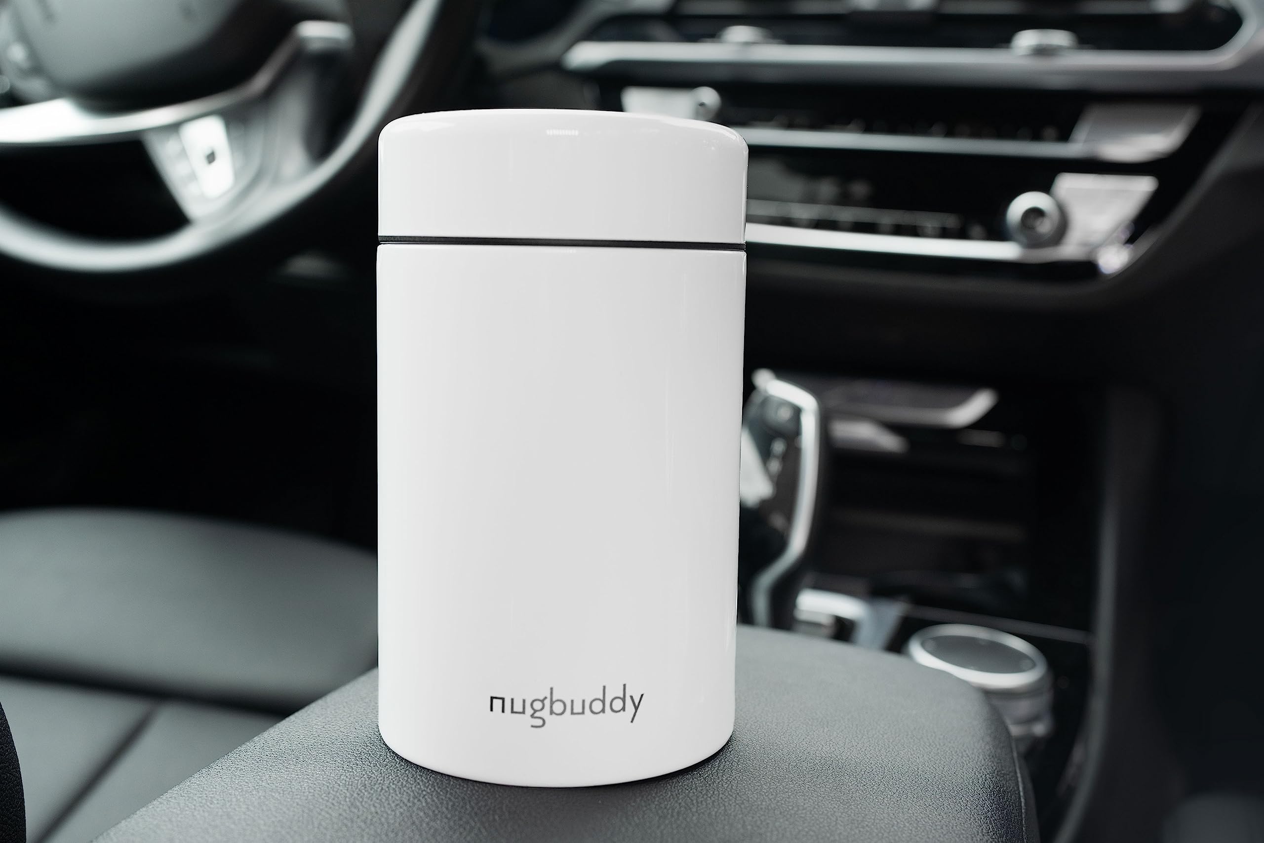 nugbuddy diseño compacto cabe en portavasos y mochilas