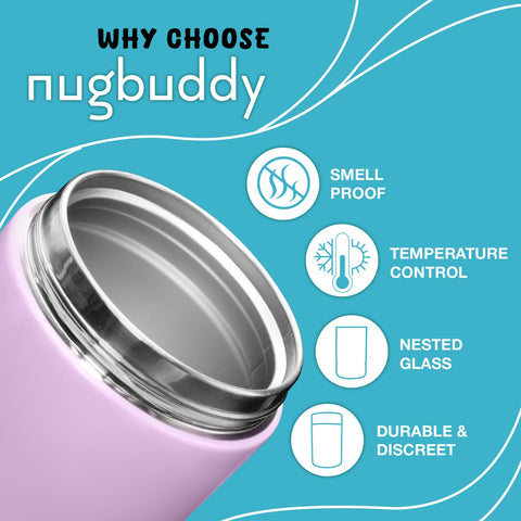 Nugbuddy protección UV en exterior, ayuda a conservar aroma y color de los contenidos.