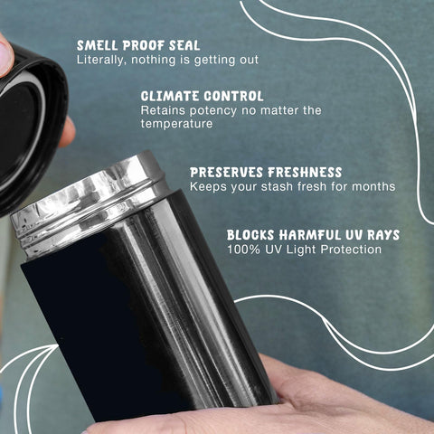 Nugbuddy exterior protegido por UV ayuda a conservar sabor