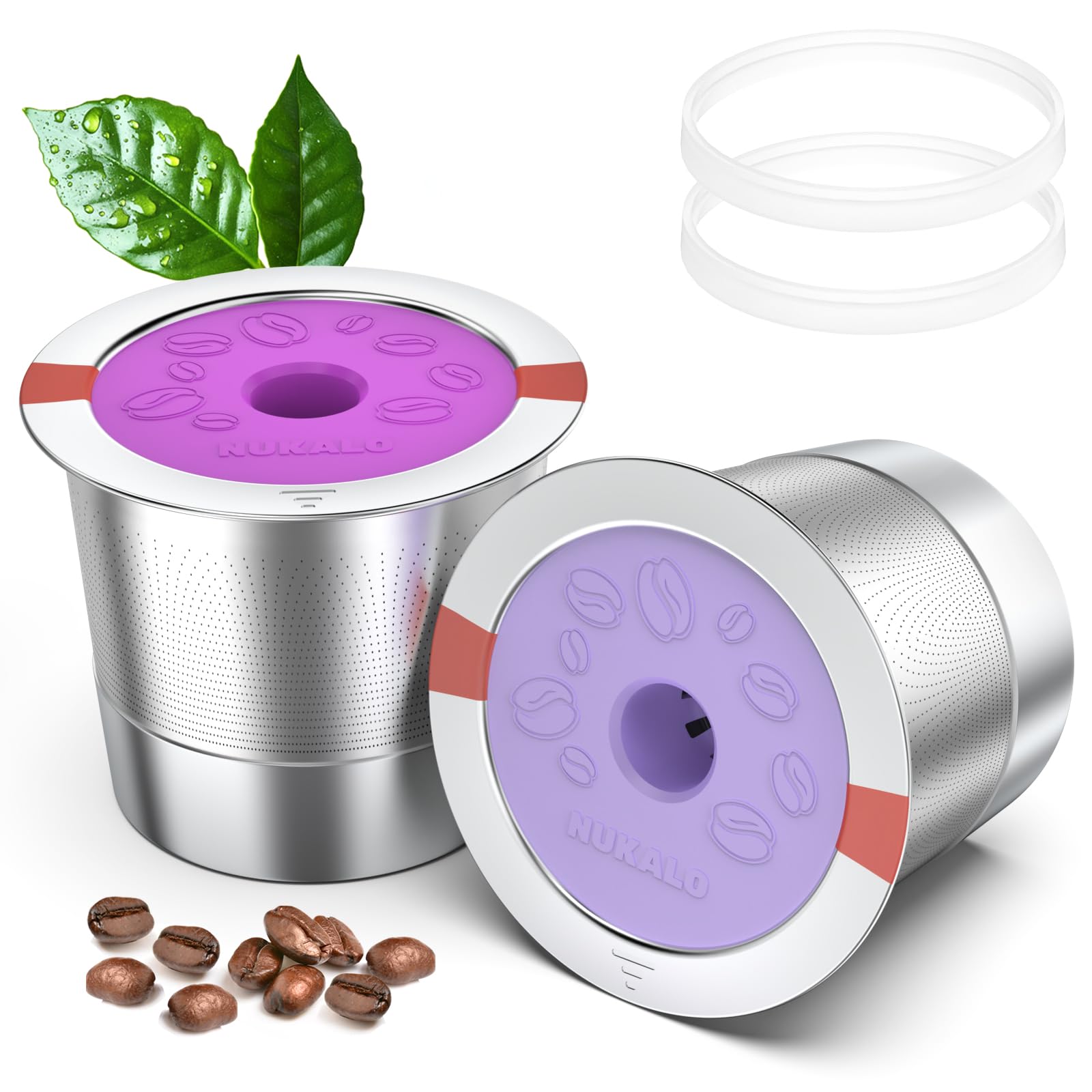 NUKALO K Cup reutilizable con StratumFlow para extracción más rica y aromática