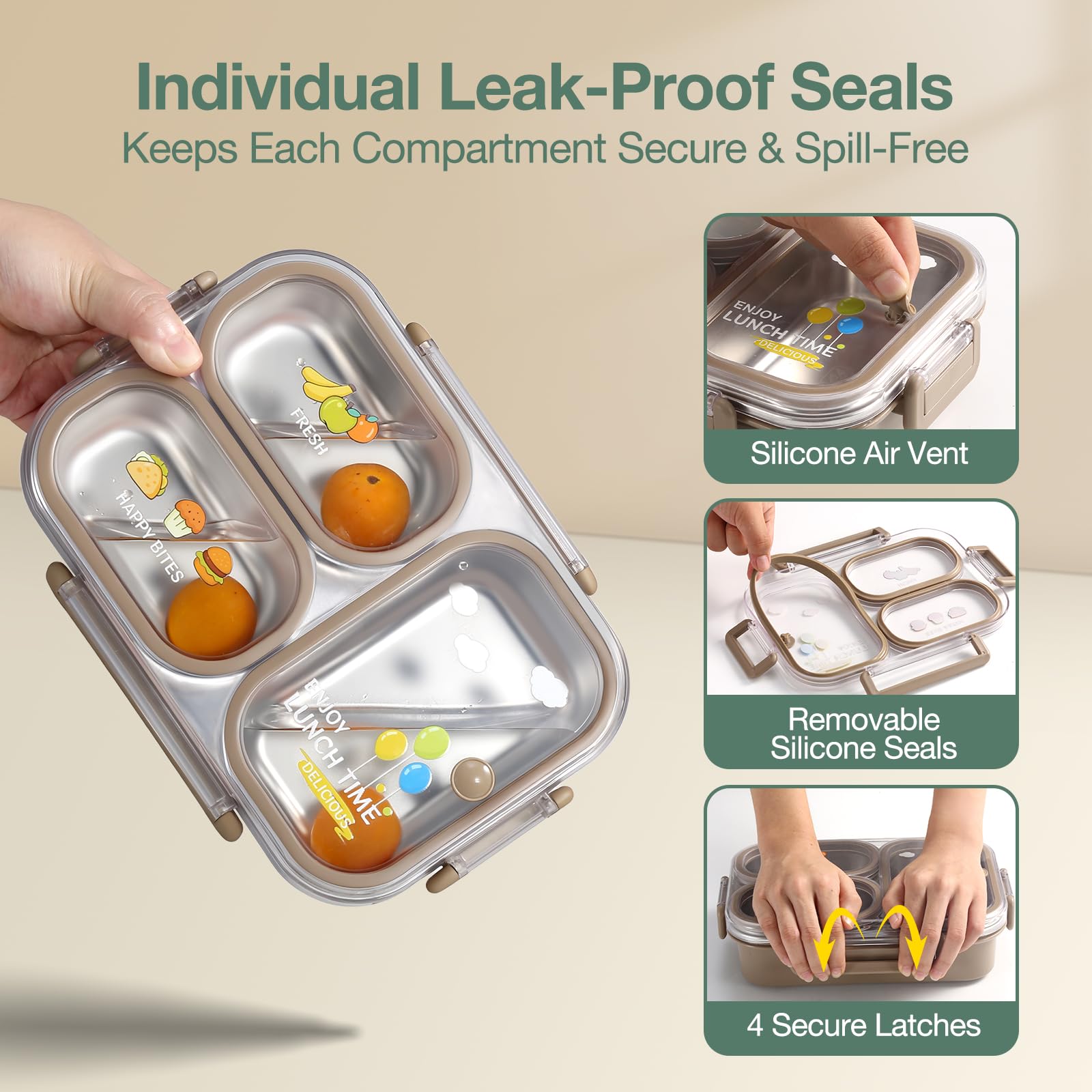 Tapa transparente con diseño 3D, estilo moderno para organizar.