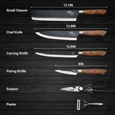 Cuchillo para trinchar Numola de 8 pulgadas, ideal para cortes uniformes.