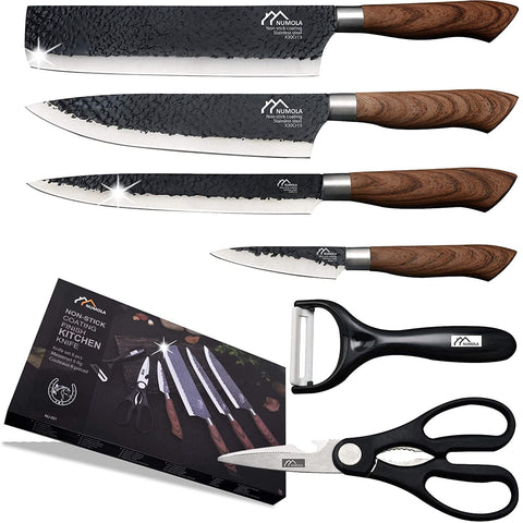 Cuchillo chef Numola de 8 pulgadas con filo preciso para cortes limpios.