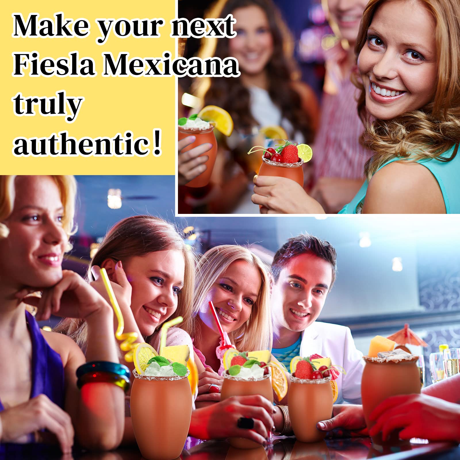 Nuogo cantaritos ideales para tequila margaritas