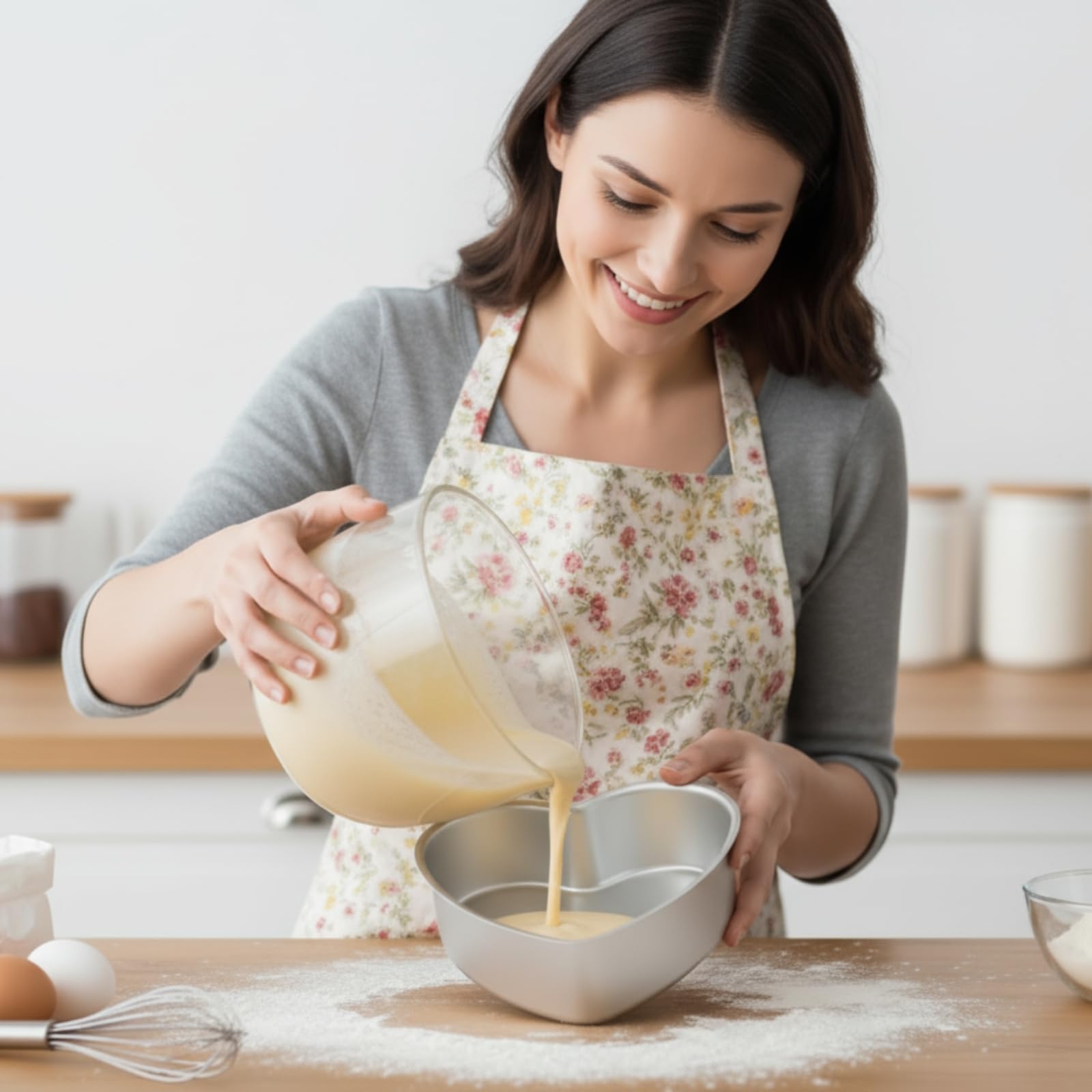 Nuogo molde corazón 8 pulgadas tamaño ideal para pasteles moderados