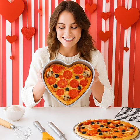 Nuogo molde corazón de aluminio antidesformacion para resultados consistentes