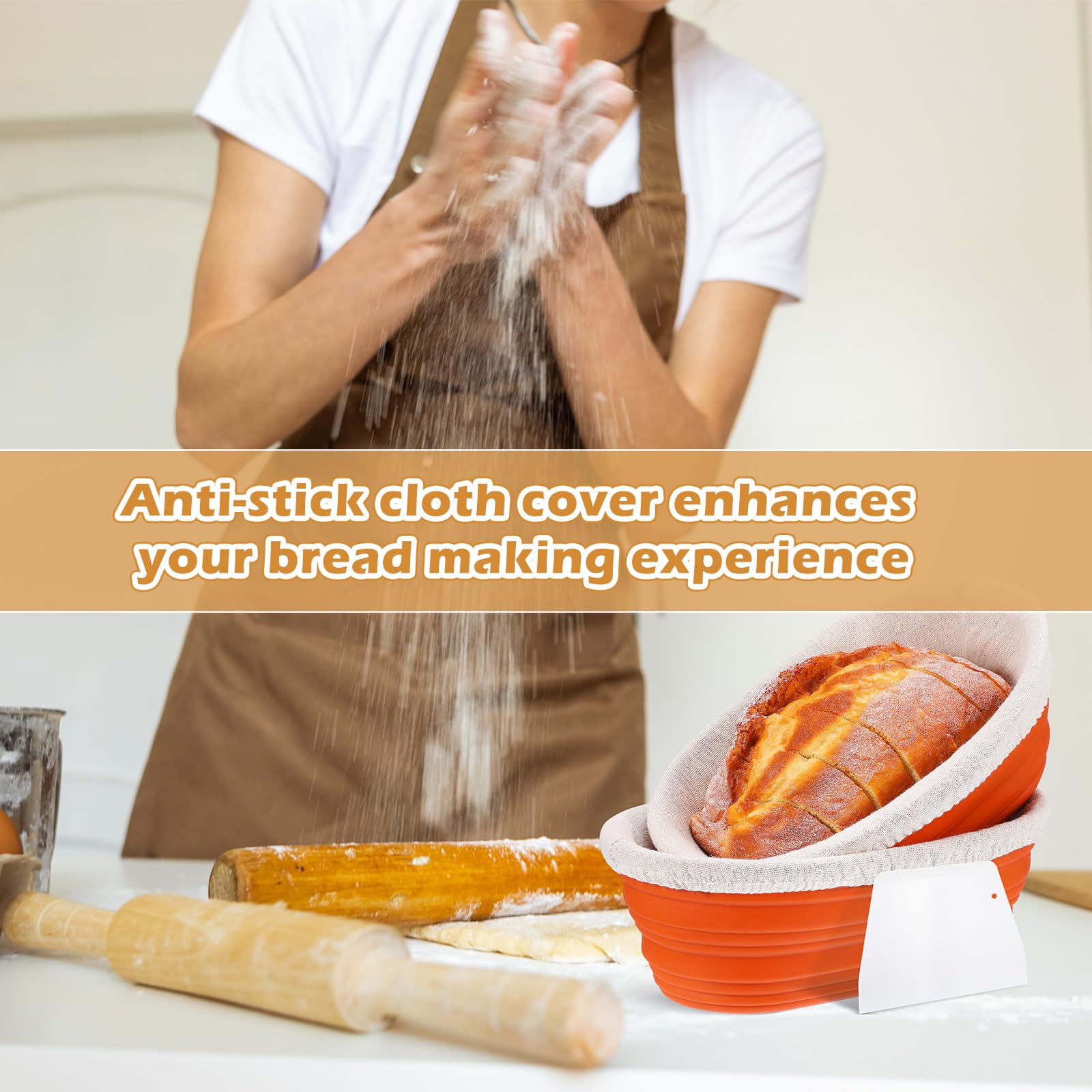 Nuogo cestas plegables de tamaño compacto para guardar en cocinas pequeñas.