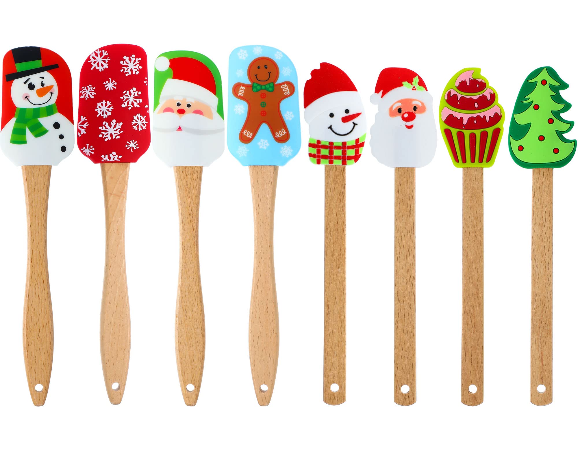 Nuogo espátula silicona navidad pequeña, perfecta para detalles y decoraciones