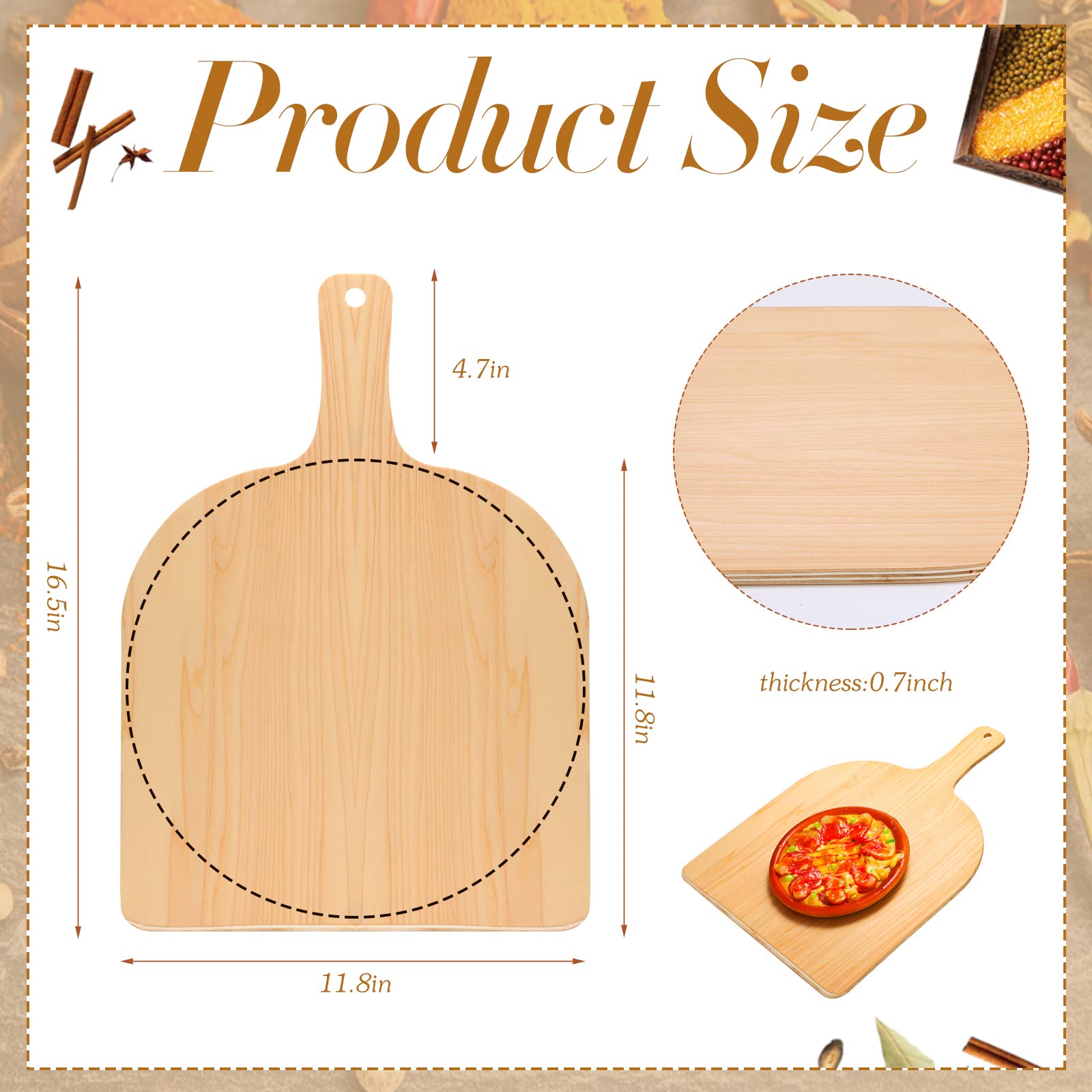 Tabla de cortar Nuogo de madera natural, ideal para pan y quesos.
