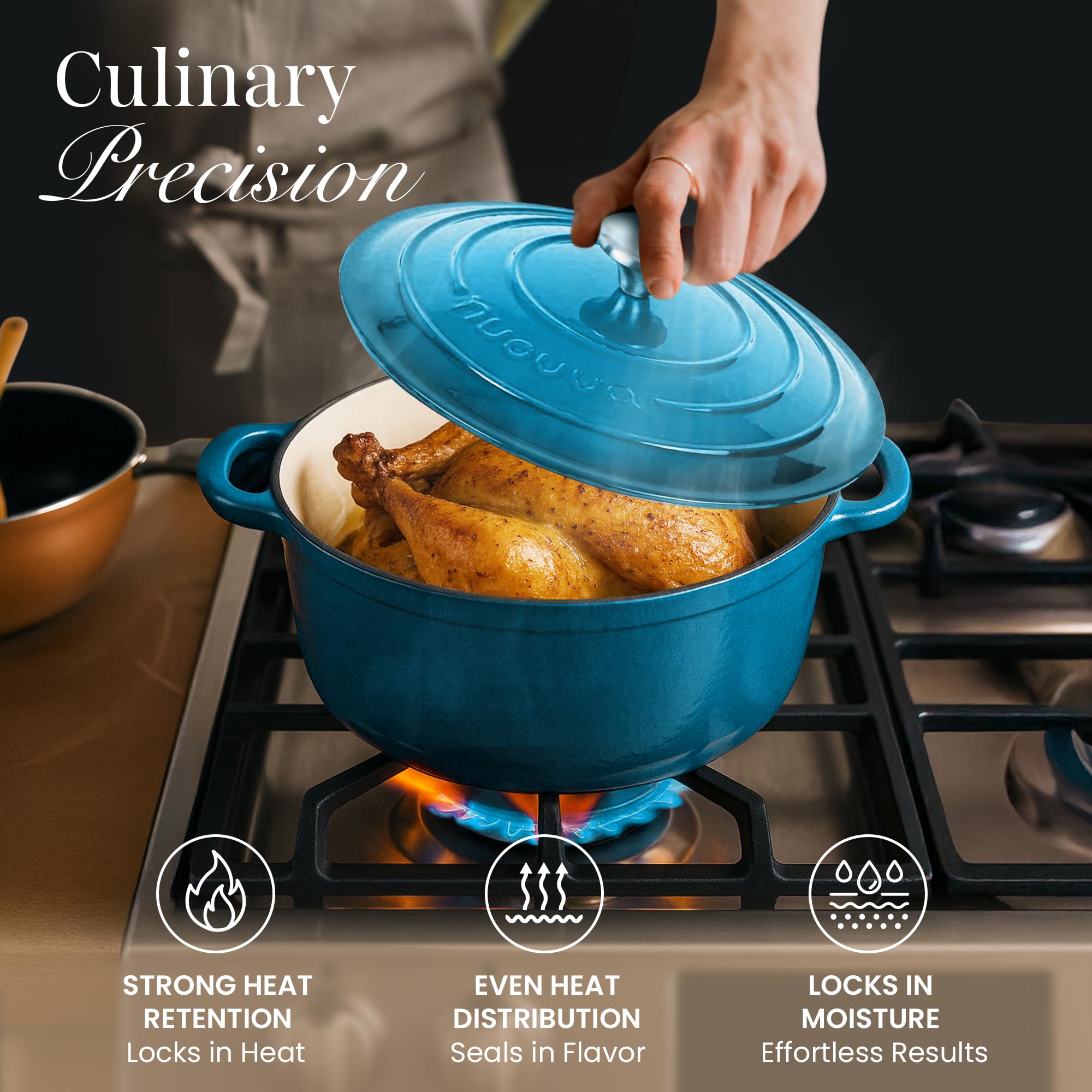 Olla Nuovva compatible con inducción y otras cocinas.