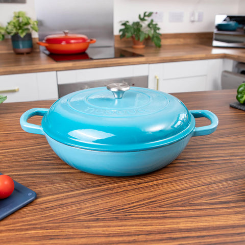 Diseño azul esmaltado, regalo ideal para amantes de la cocina Nuovva.