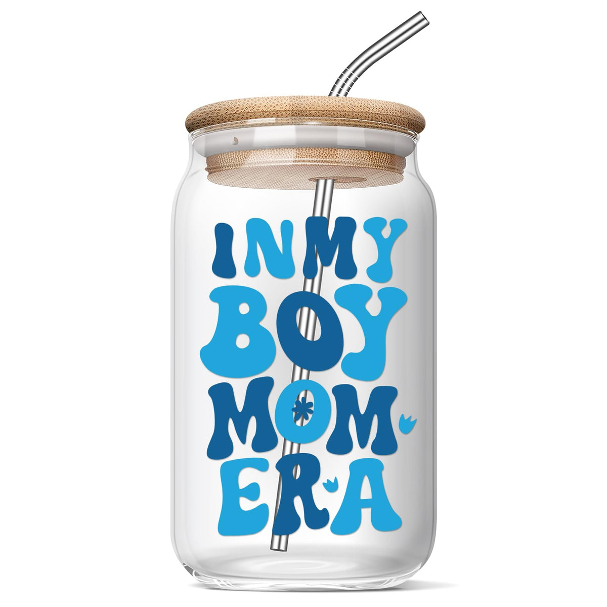 Vaso Nurforta de cristal 16oz, regalo navideño ideal para mamá