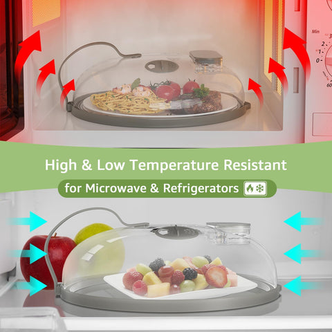 Cobertor transparente Nutikas para observar alimentos sin abrir.