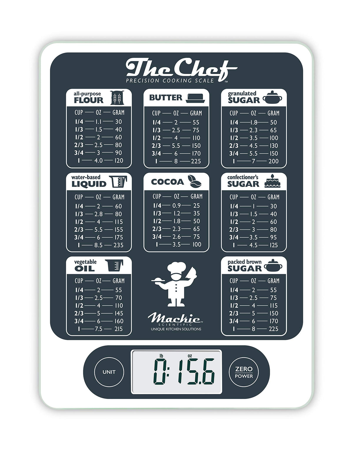 NutraTrack escala de cocina con superficie de vidrio, útil para precisión en recetas.