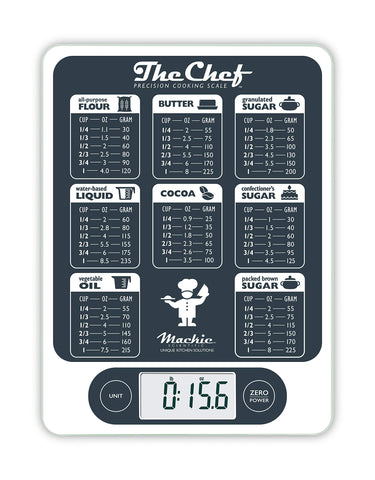 NutraTrack escala de cocina con superficie de vidrio, útil para precisión en recetas.