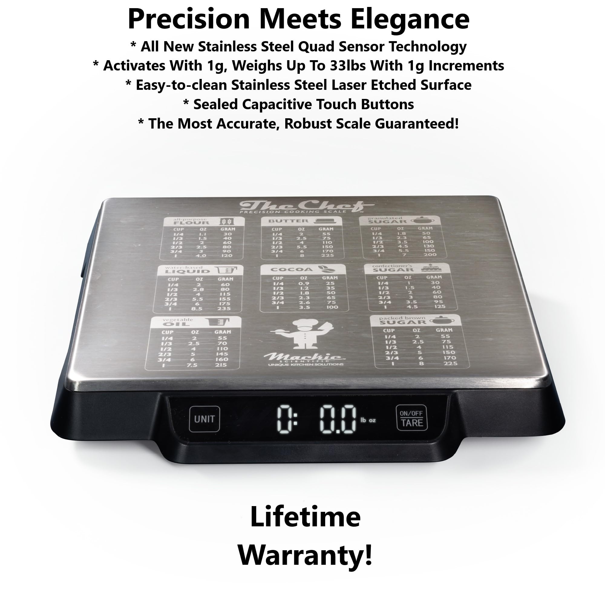 Nutra Track pesa-cocina-digital-33lb display grande y legible con recipientes grandes