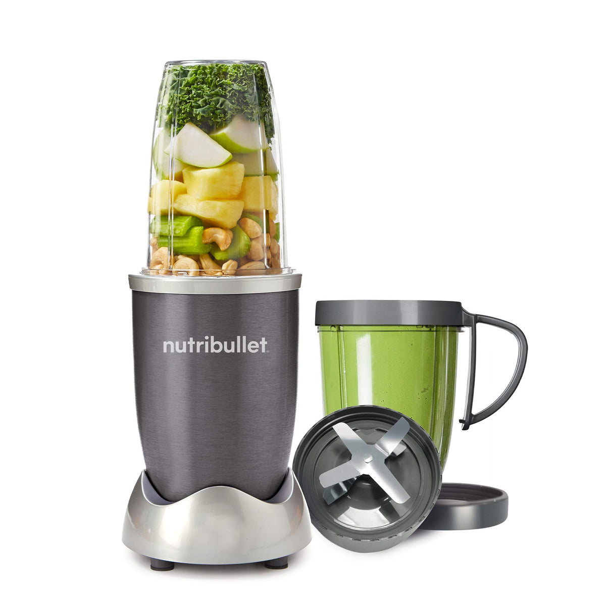 NutriBullet base con motor 600W para batidos rápidos.