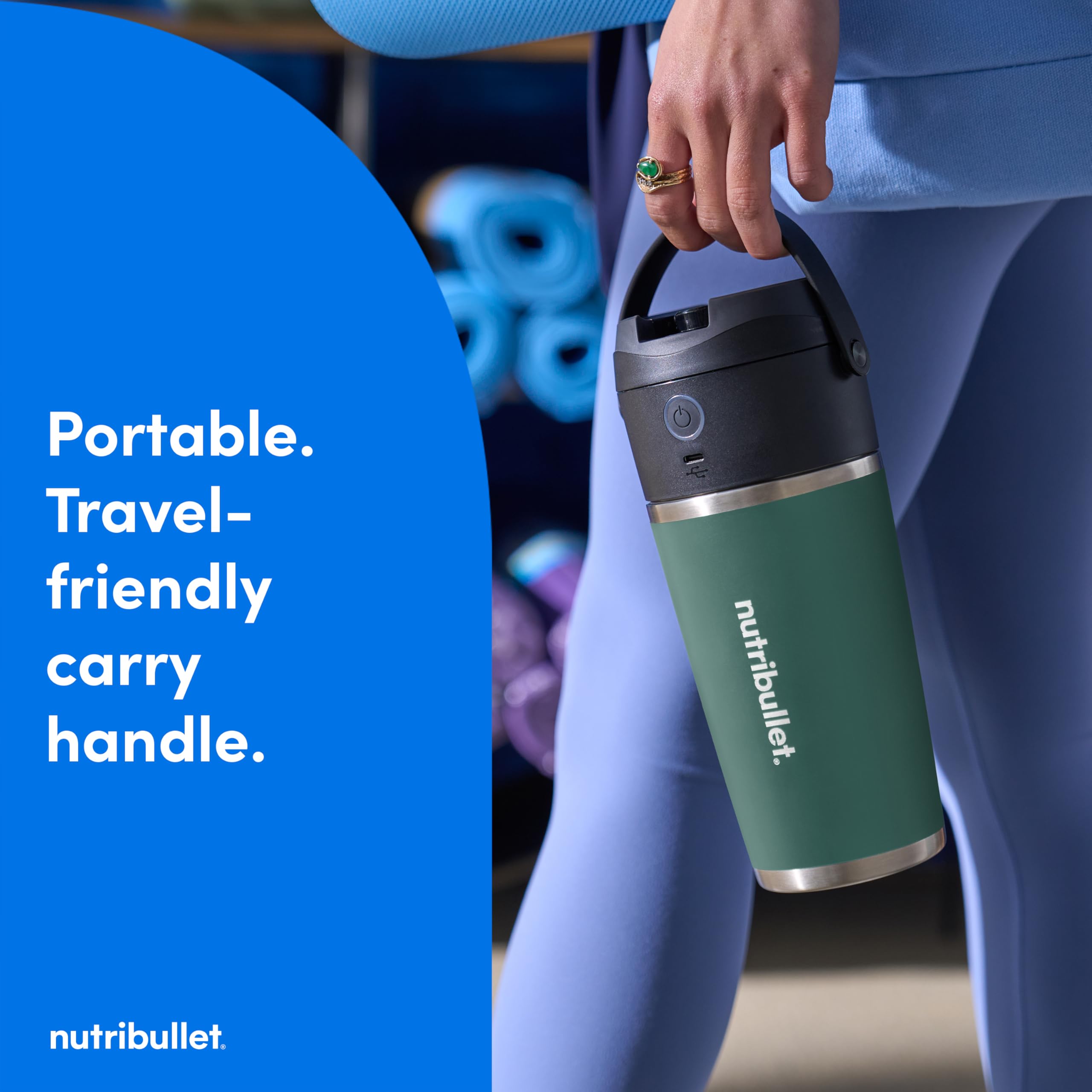 nutribullet Flip ofrece 14+ ciclos de 30 segundos por carga.
