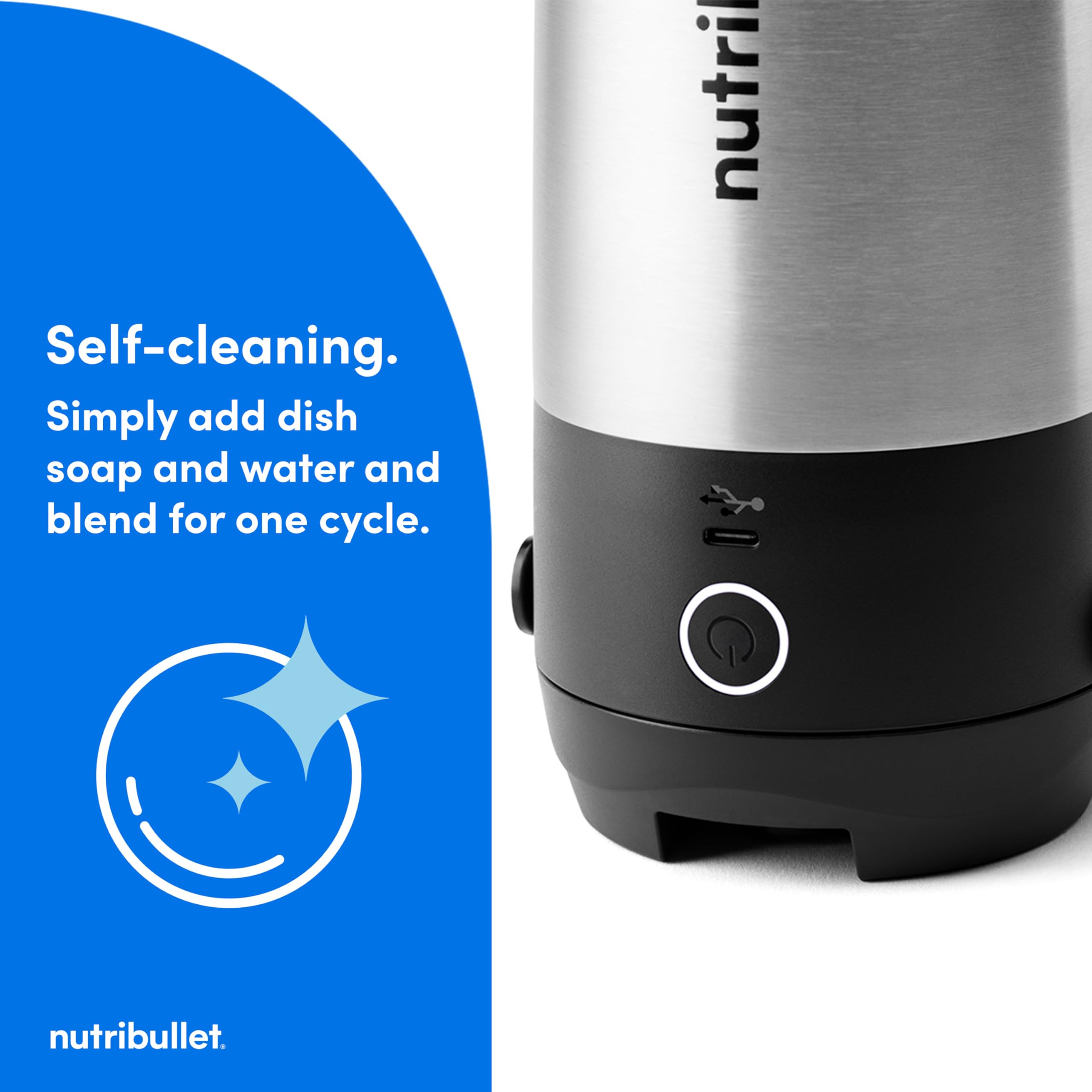 NutriBullet Flip diseño compacto, ideal para viajar ligero.