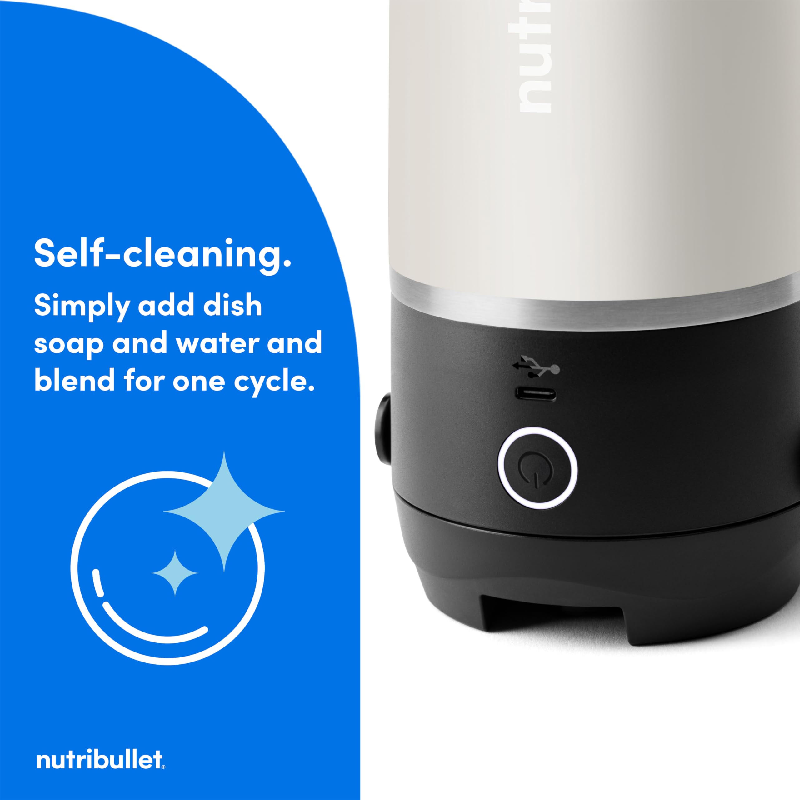 NutriBullet Flip, frío hasta 24 horas, ideal para bebidas listas para salir.
