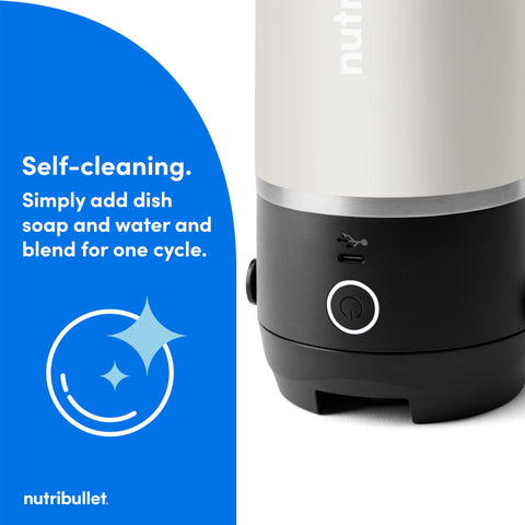 NutriBullet Flip, frío hasta 24 horas, ideal para bebidas listas para salir.