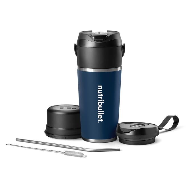 NutriBullet Flip: licuadora portátil con taza aislada para batidos fríos.