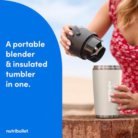 NutriBullet Flip, vaso aislado, mantiene tus bebidas frías durante horas.