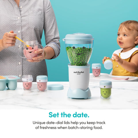 NutriBullet NBY-50100 conjunto de 6 contenedores con tapas y fecha