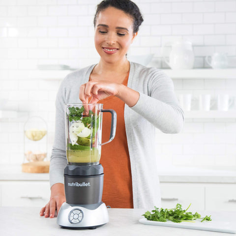 NutriBullet Select 2.0 usa cuchilla de extracción ergonómica para sellado sin fugas.