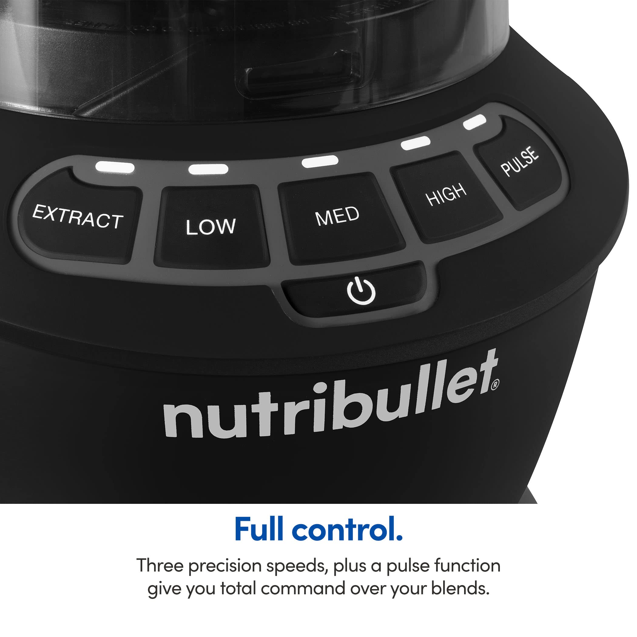 nutribullet tapa ventilada negro mate, mantiene mezcla fresca durante la cocción