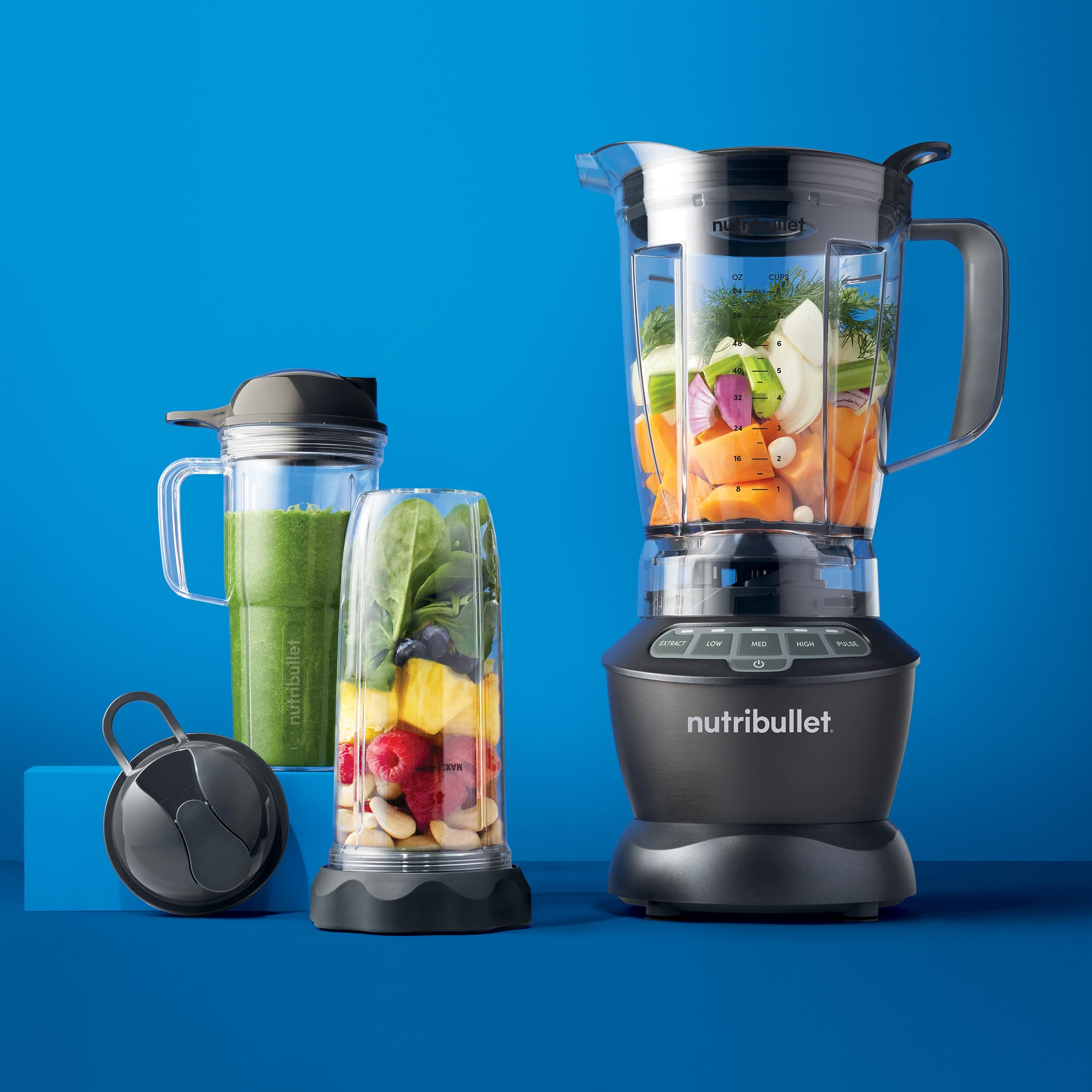Taza nutribullet 32 oz (900 ml) con asa para batidos individuales.